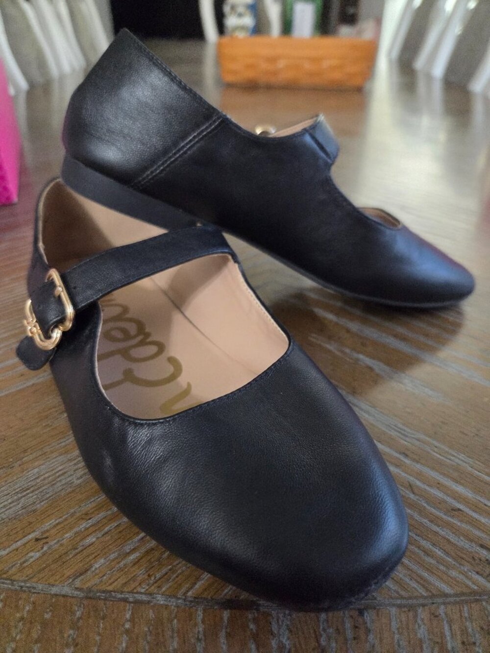 Black Mary Jane Flats